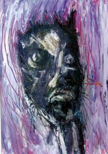 Portrait - unrasiert 50 x 70 cm 2005 | Reinhard Stammer | reinhard-stammer.com